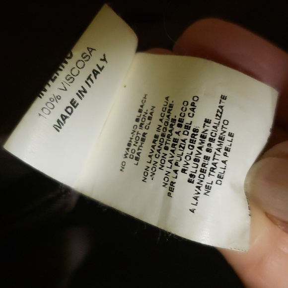 Soft Italian vintage nappa leather jacket with one button. - Picture 7 of 12